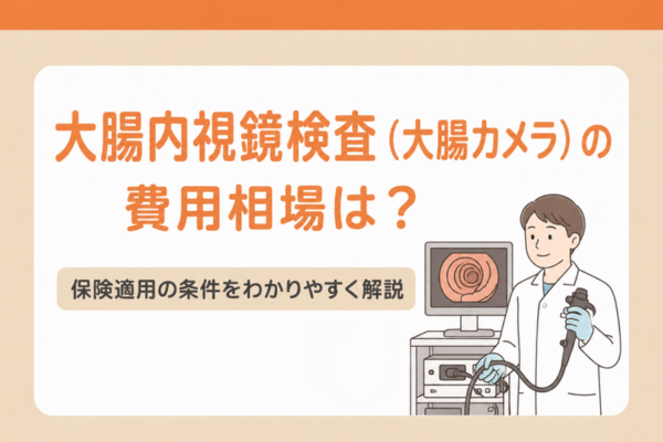 大腸内視鏡検査（大腸カメラ）の費用相場は？保険適用の条件をわかりやすく解説