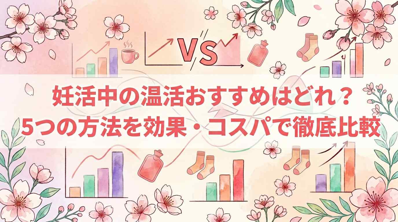 妊活中の温活おすすめはどれ？5つの方法を効果・コスパで徹底比較