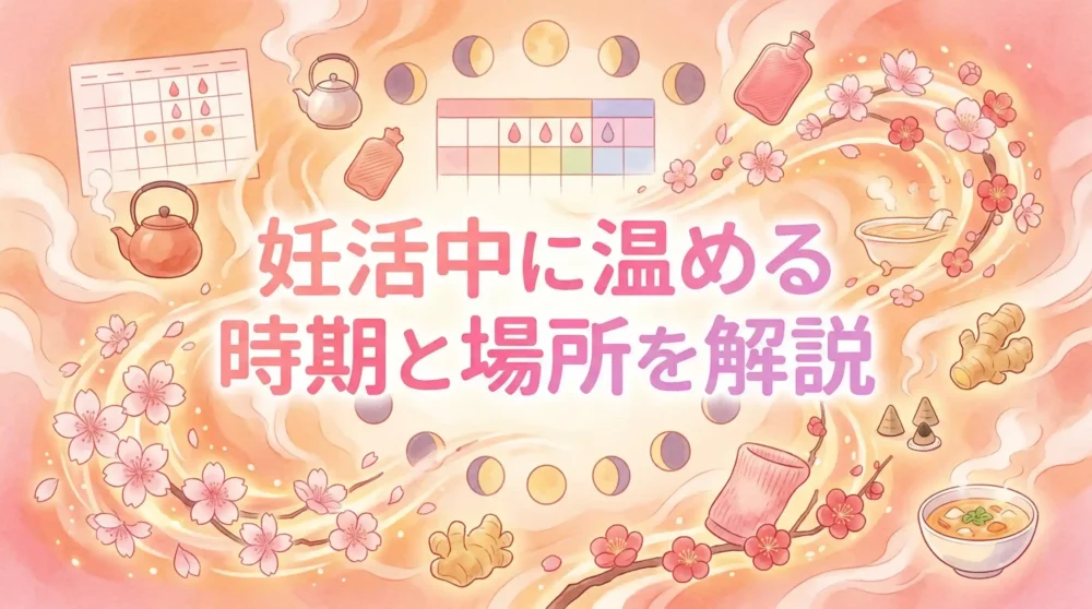 妊活中に温める時期と場所を解説!周期別おすすめ温活法7選