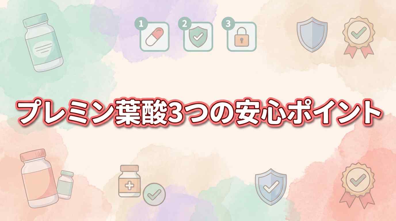 プレミン葉酸の危険・怪しいは誤解？3つの安心ポイントと他の葉酸サプリとの違いを解説