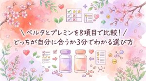 ベルタとプレミンを8項目で比較！どっちが自分に合うか3分でわかる選び方