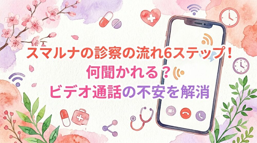 スマルナの診察の流れ6ステップ！何聞かれる？ビデオ通話の不安を解消