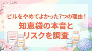 ピルをやめてよかった7つの理由！知恵袋の本音とリスクを調査