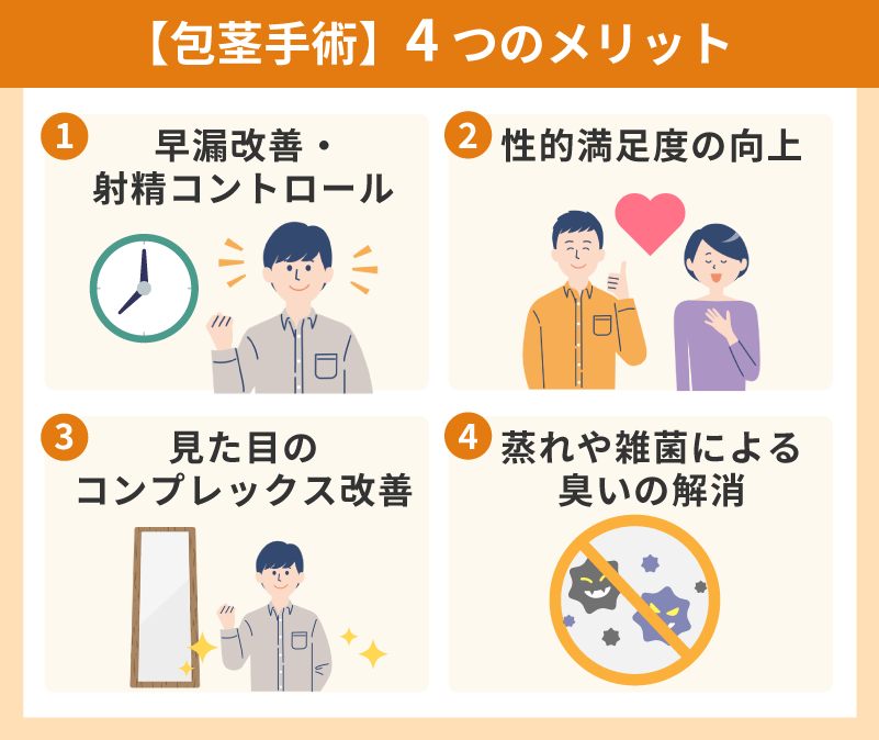 包茎手術を受けることで得られる4つのメリット