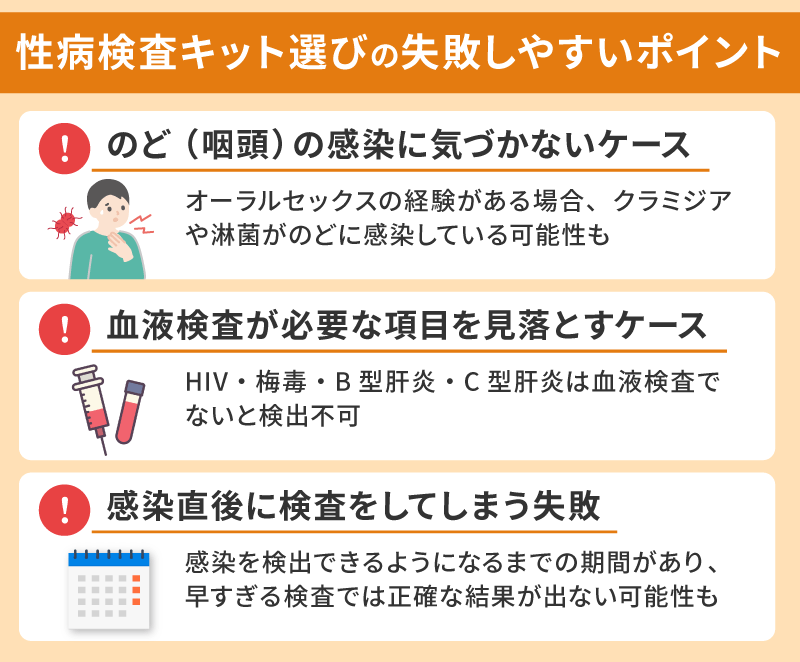 性病検査キット選び方で失敗しやすいポイント